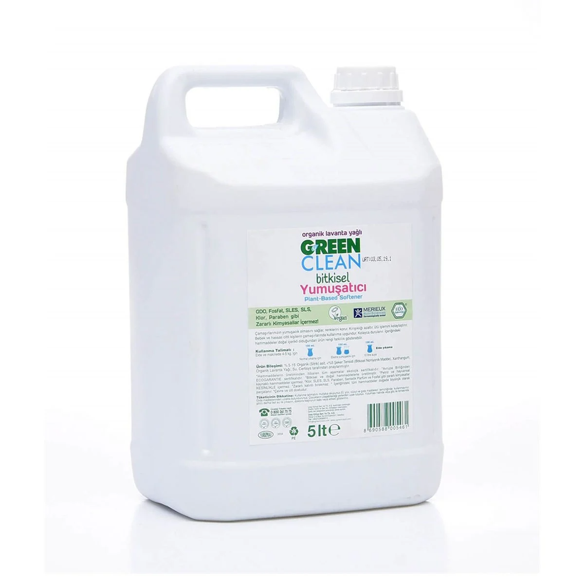 U Green Clean Bitkisel Çamaşır Yumuşatıcı 5LT