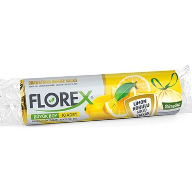 Florex çöp torbası büyük boy 65*80cm 10ad — Florex